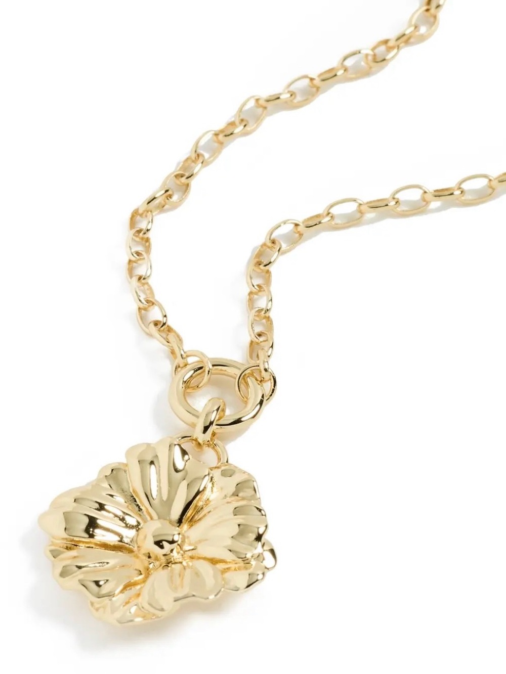 Gorjana Camila Pendant Gold Flower Pendant Necklace - Women Jewelry